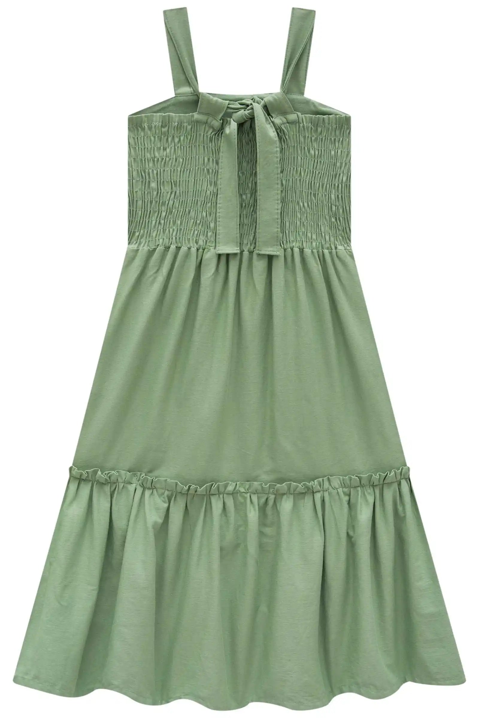 Vestido Midi em Linho Santorine 84811 Lilimoon Teen
