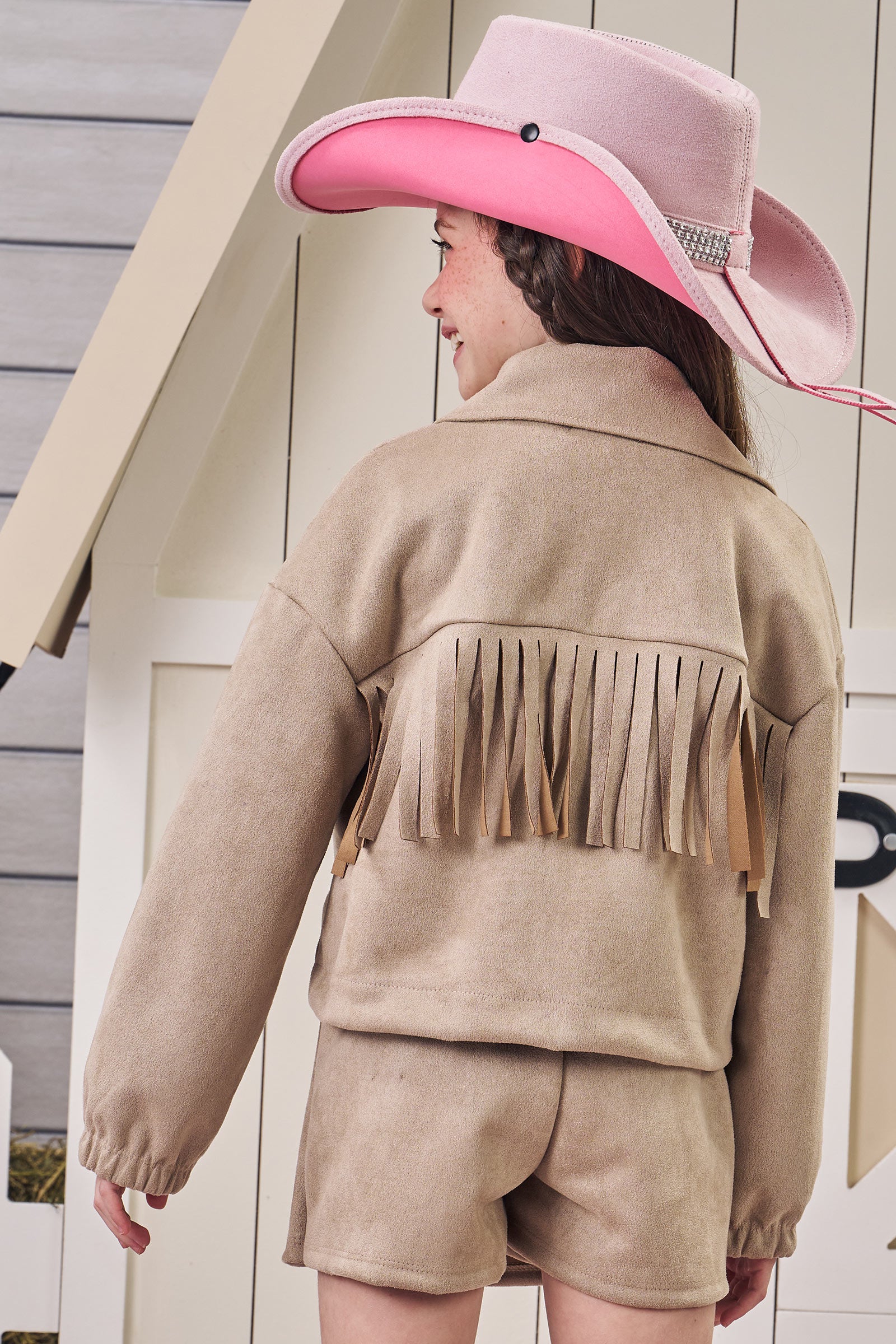 Short Saia em Malha New Suede 82549 Kukiê