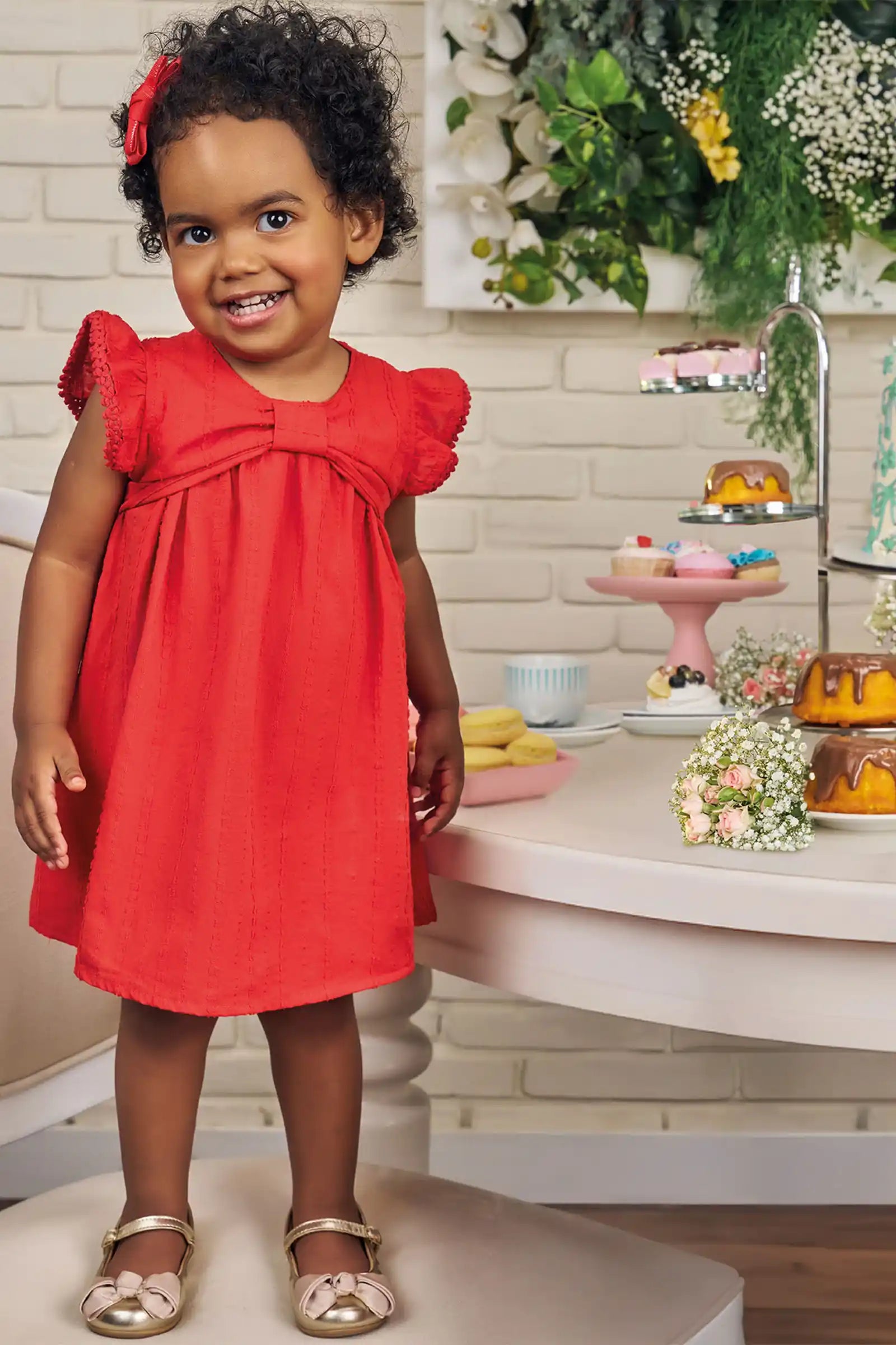 Vestido em Tricoline Texturizado 100% Algodão 84834 Kukiê