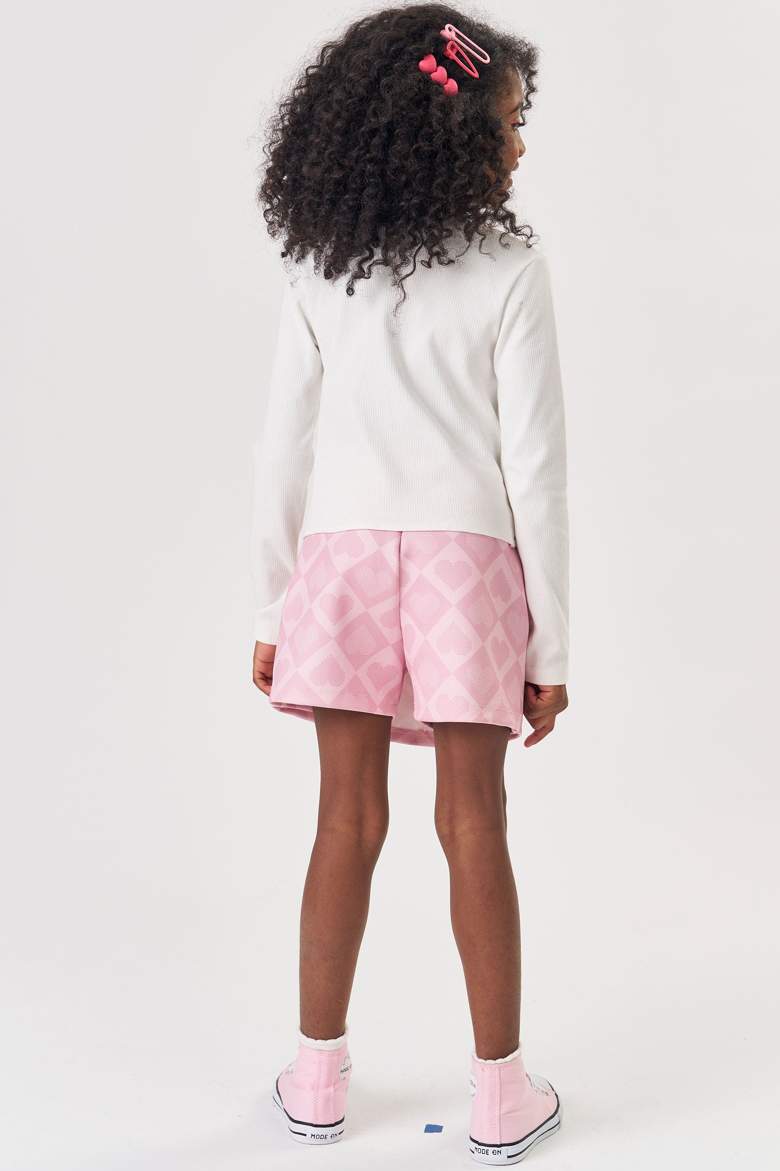 Conjunto de Blusa Boxy em Canelado e Short Saia em Fly Tech 81719 Kukiê