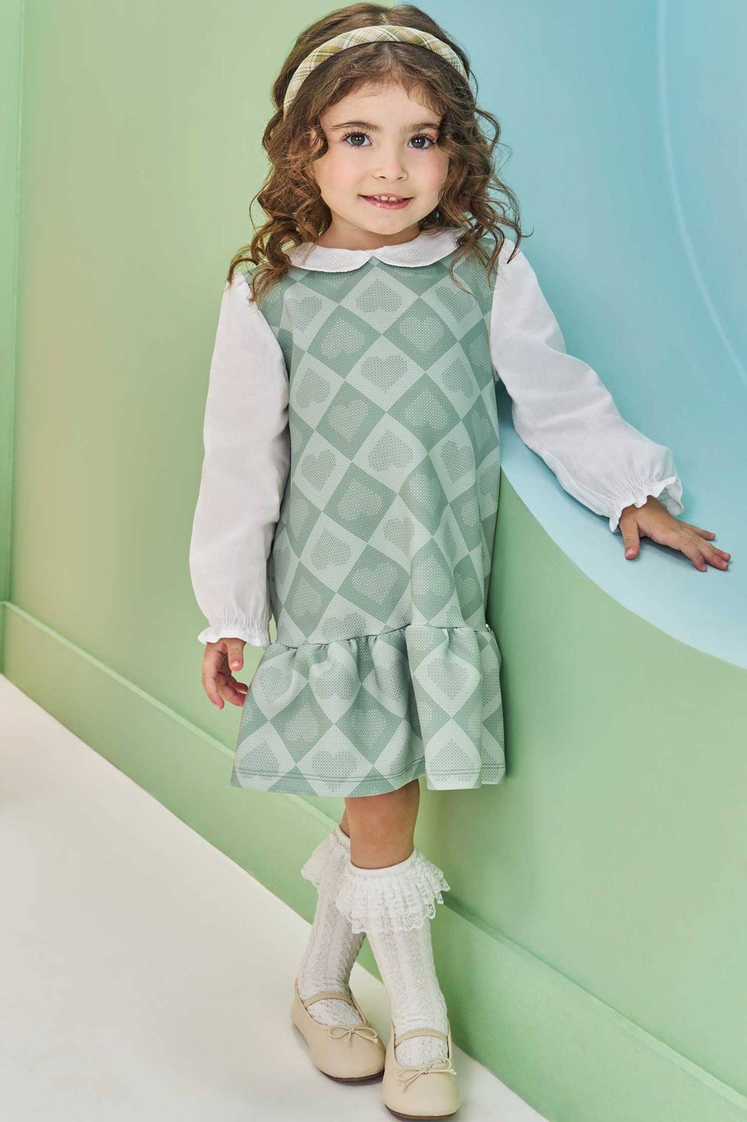 Vestido em Fly Tech e Tricoline 79799 Kukiê