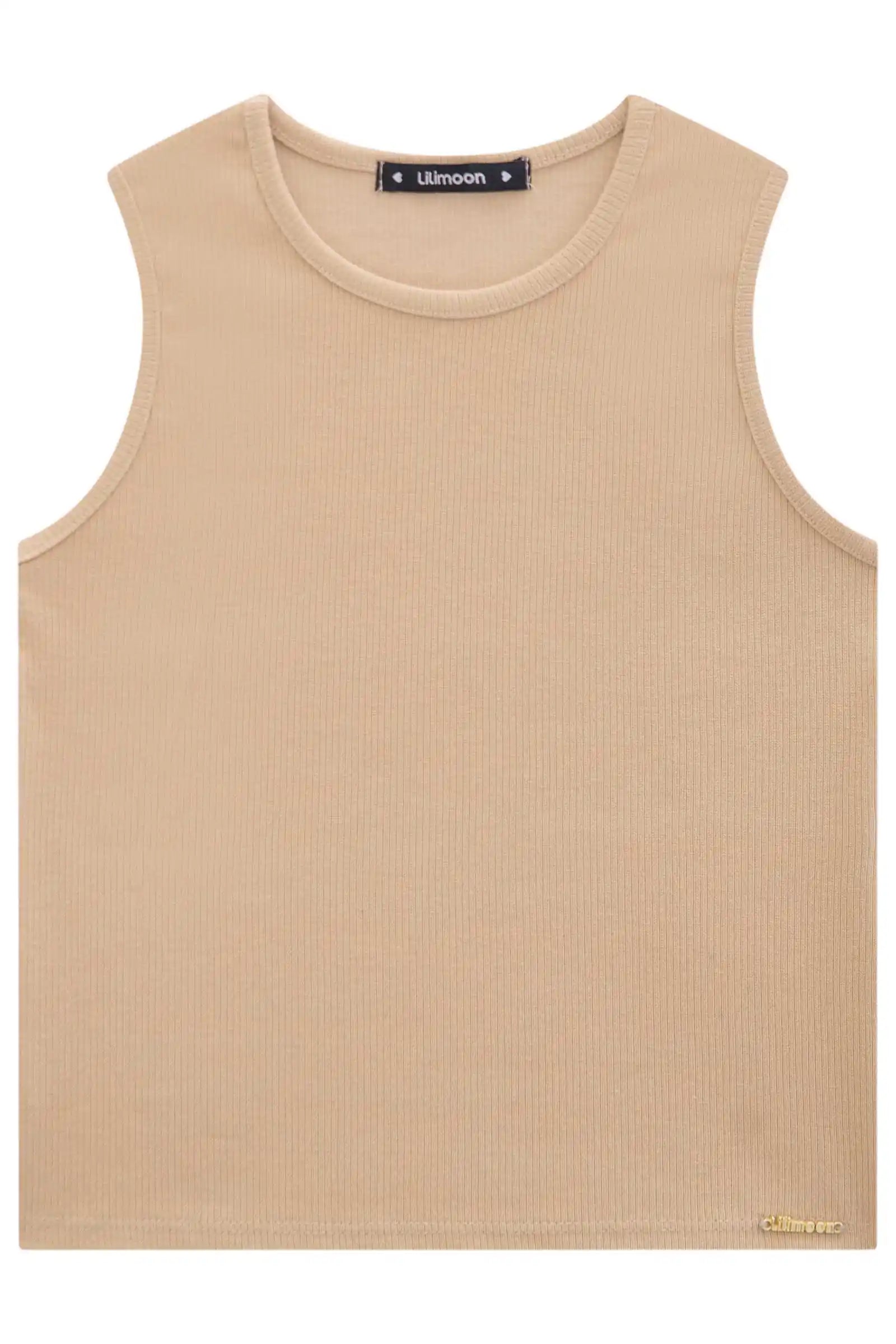 Blusa regata Boxy em Canelado 83016 Lilimoon Teen