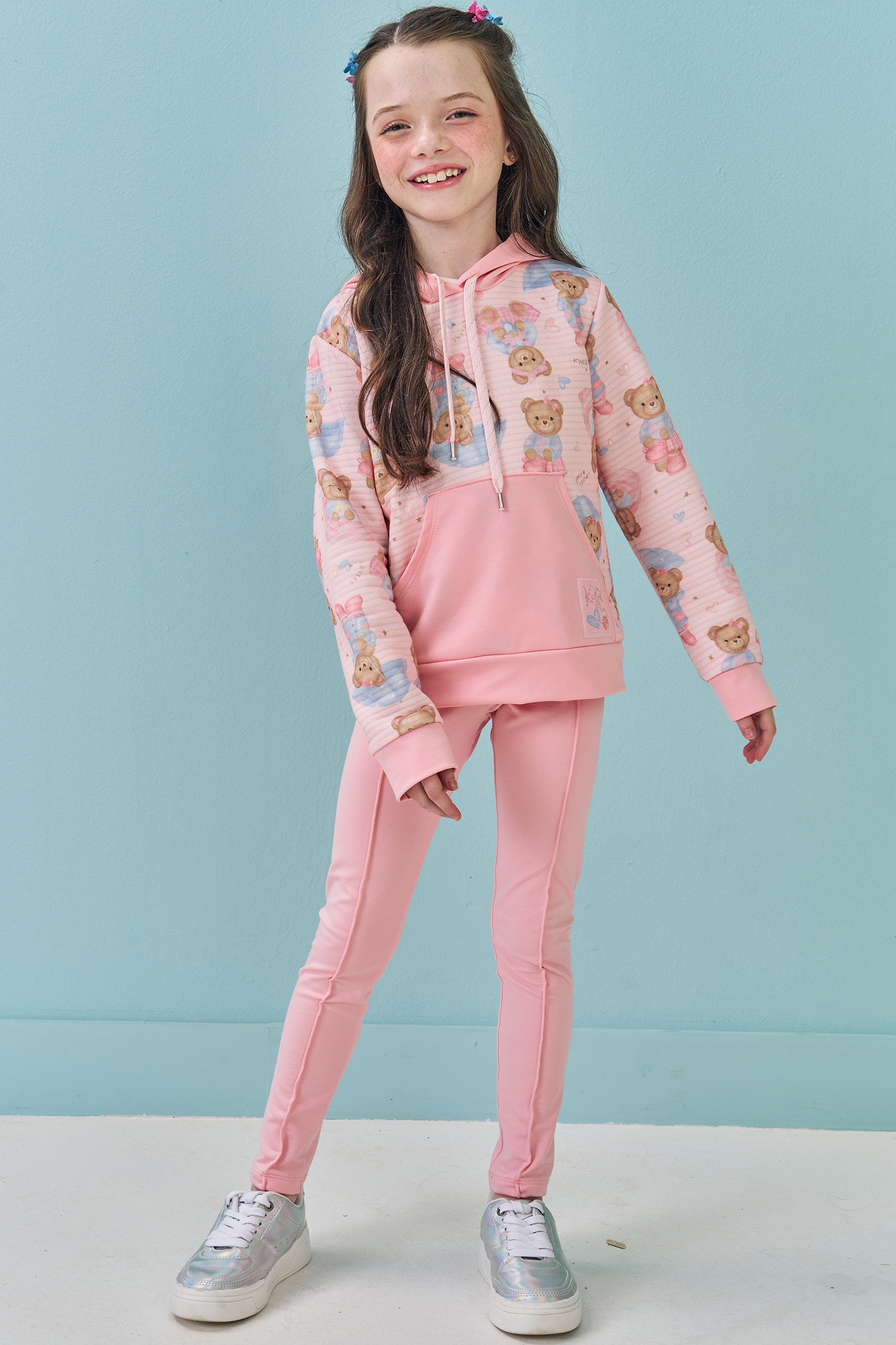 Conjunto de Blusão em Matelassê Wave e Legging em Termoskin 79207 Kukiê