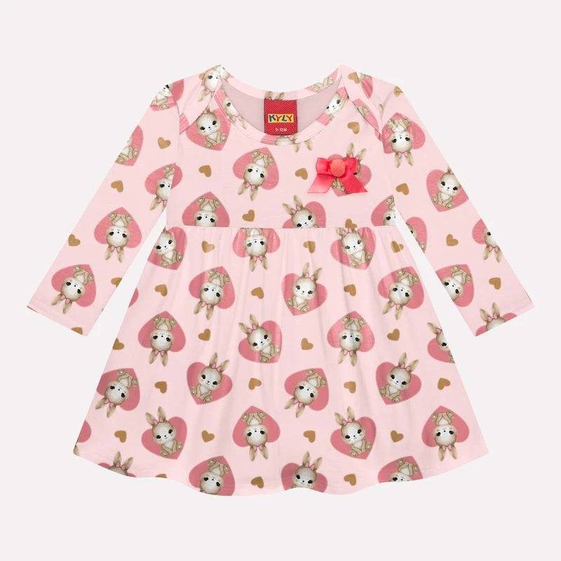 Vestido Bebê Menina Coelhinhos Kyly
