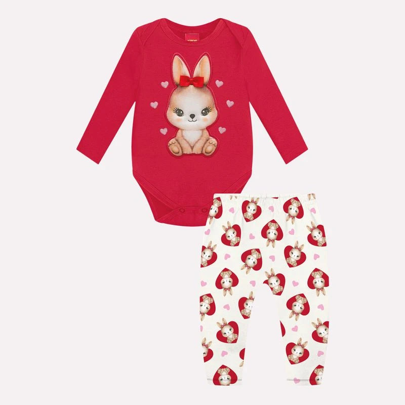 Conjunto Bebê Menina Coelinhos Kyly