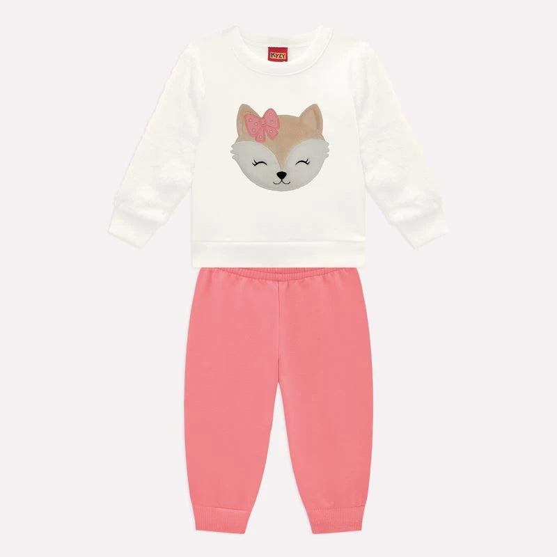 Conjunto Infantil Menina com Pelinhos Kyly