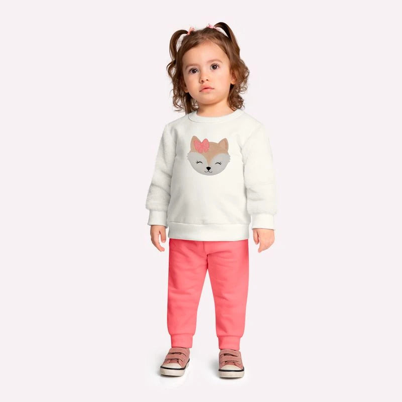 Conjunto Infantil Menina com Pelinhos Kyly