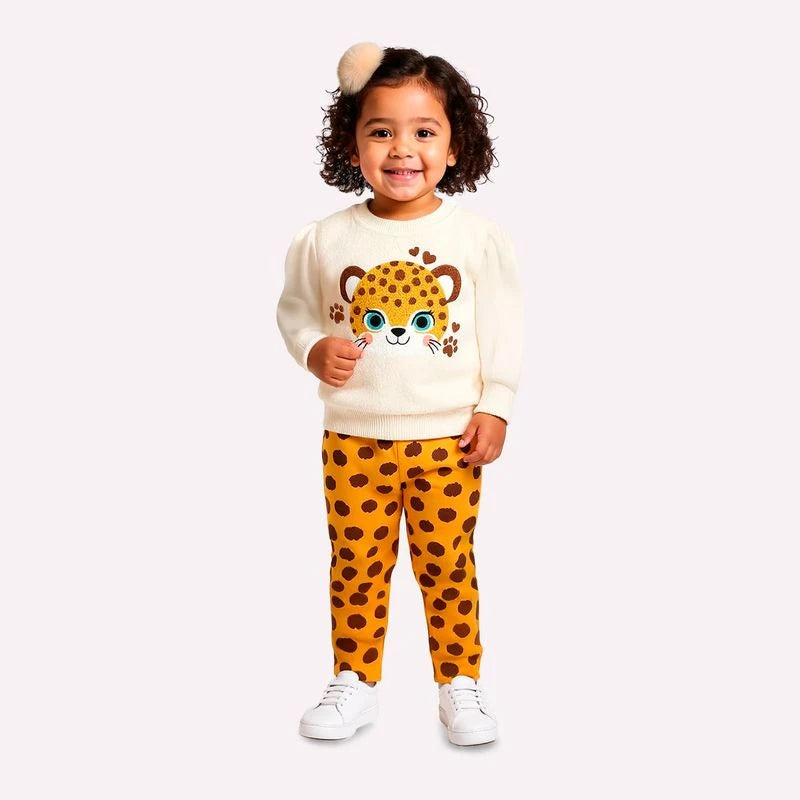Conjunto Infantil Menina Bordado Kyly