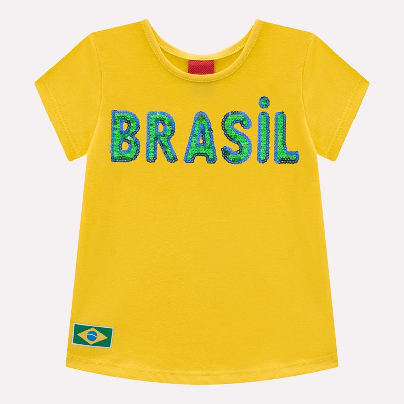 Blusa Infantil Menina Copa do Mundo Kyly