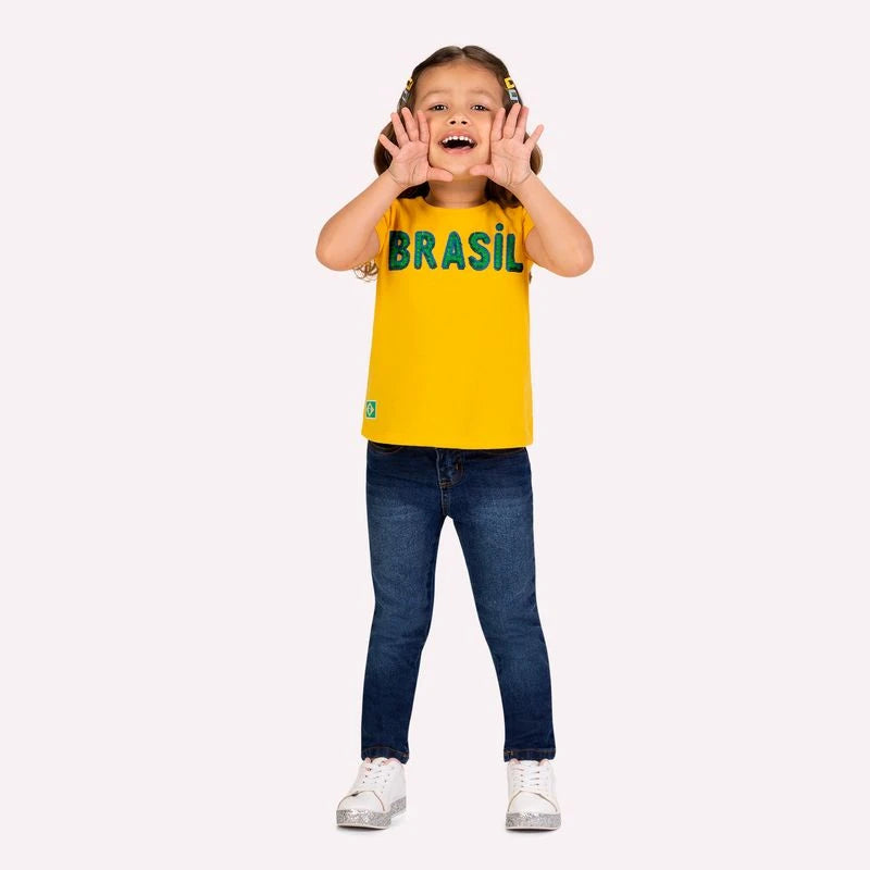 Blusa Infantil Menina Copa do Mundo Kyly