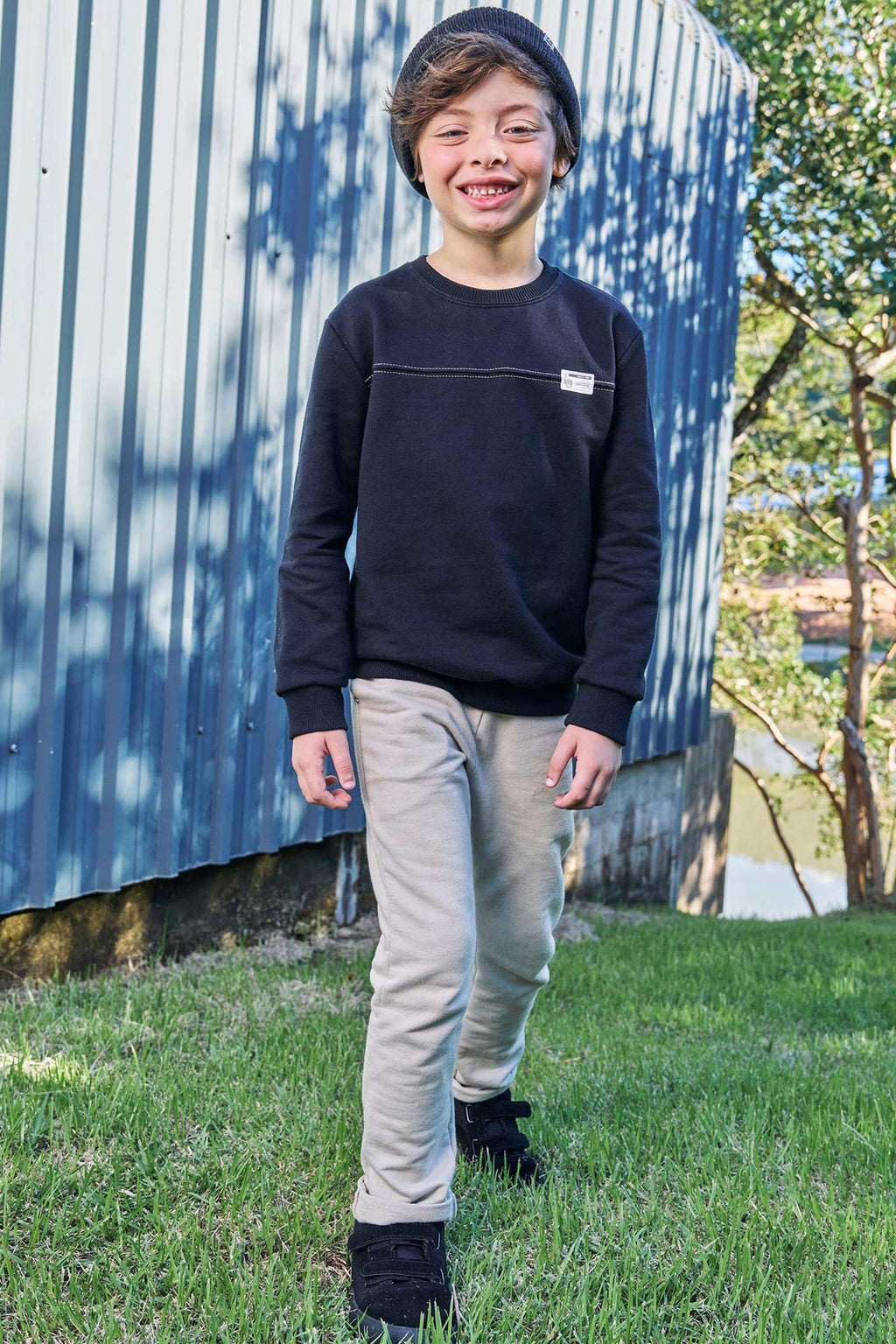 Conjunto de Blusão e Calça Comfy em Moletom sem Pelúcia 81299 LucBoo