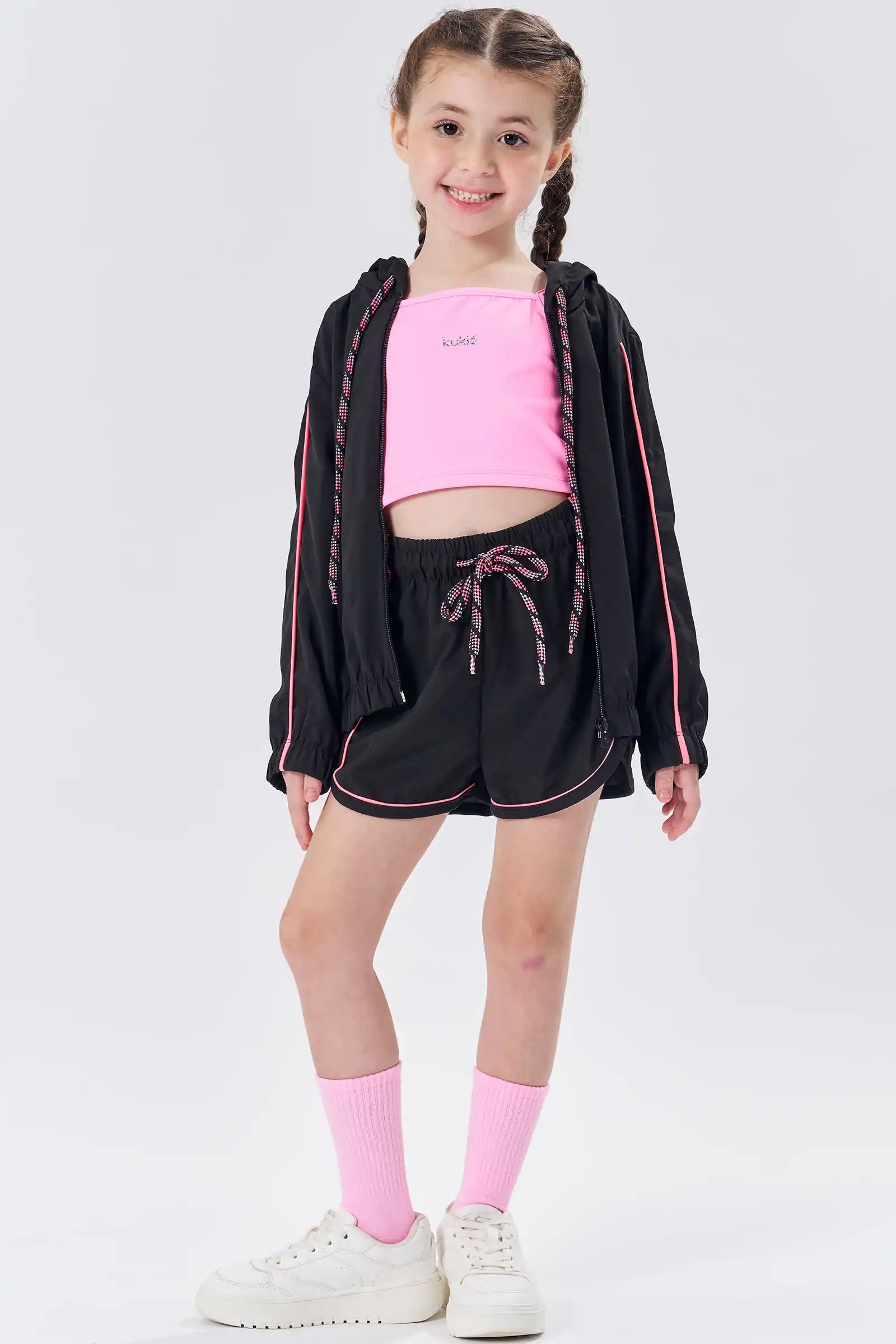 Shorts em Nylon com Elastano 83791 Kukiê