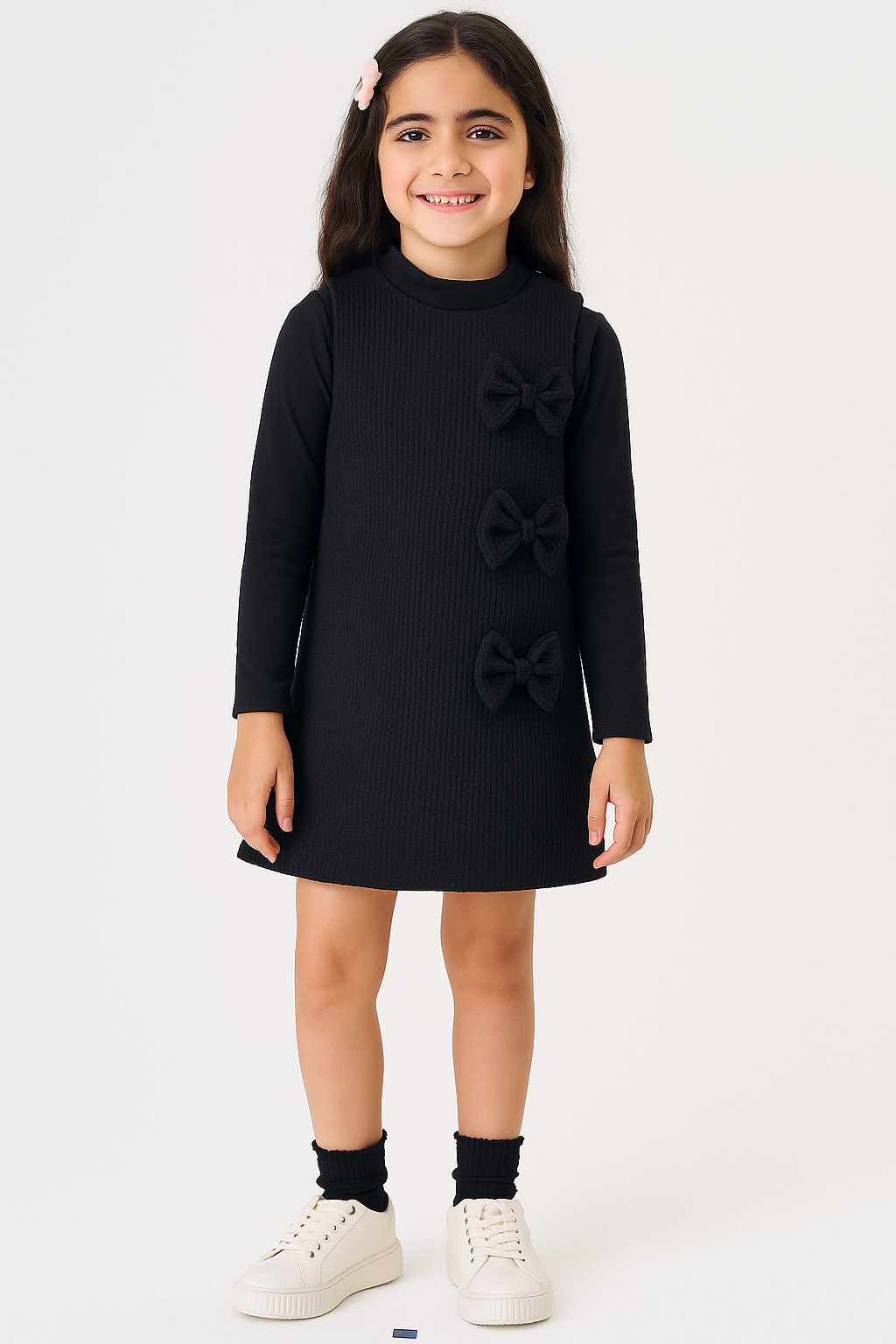 Vestido em Jacquard Soviello e Blusa em Cotton 80742 Kukiê