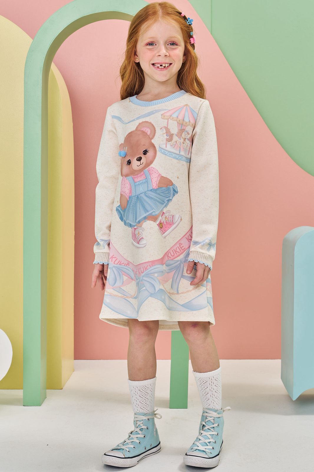 Vestido em Fly Tech 79875 Kukiê