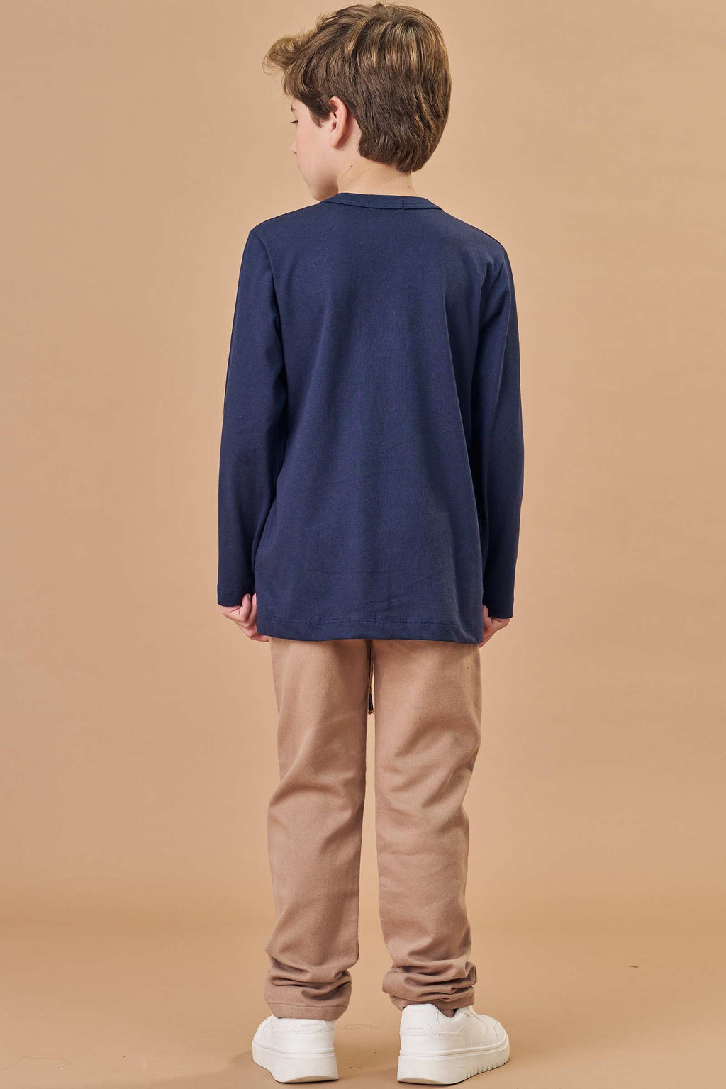 Conjunto de Camiseta em Meia Malha e Calça Skinny em Sarja Soft com Elastano 79927 LucBoo