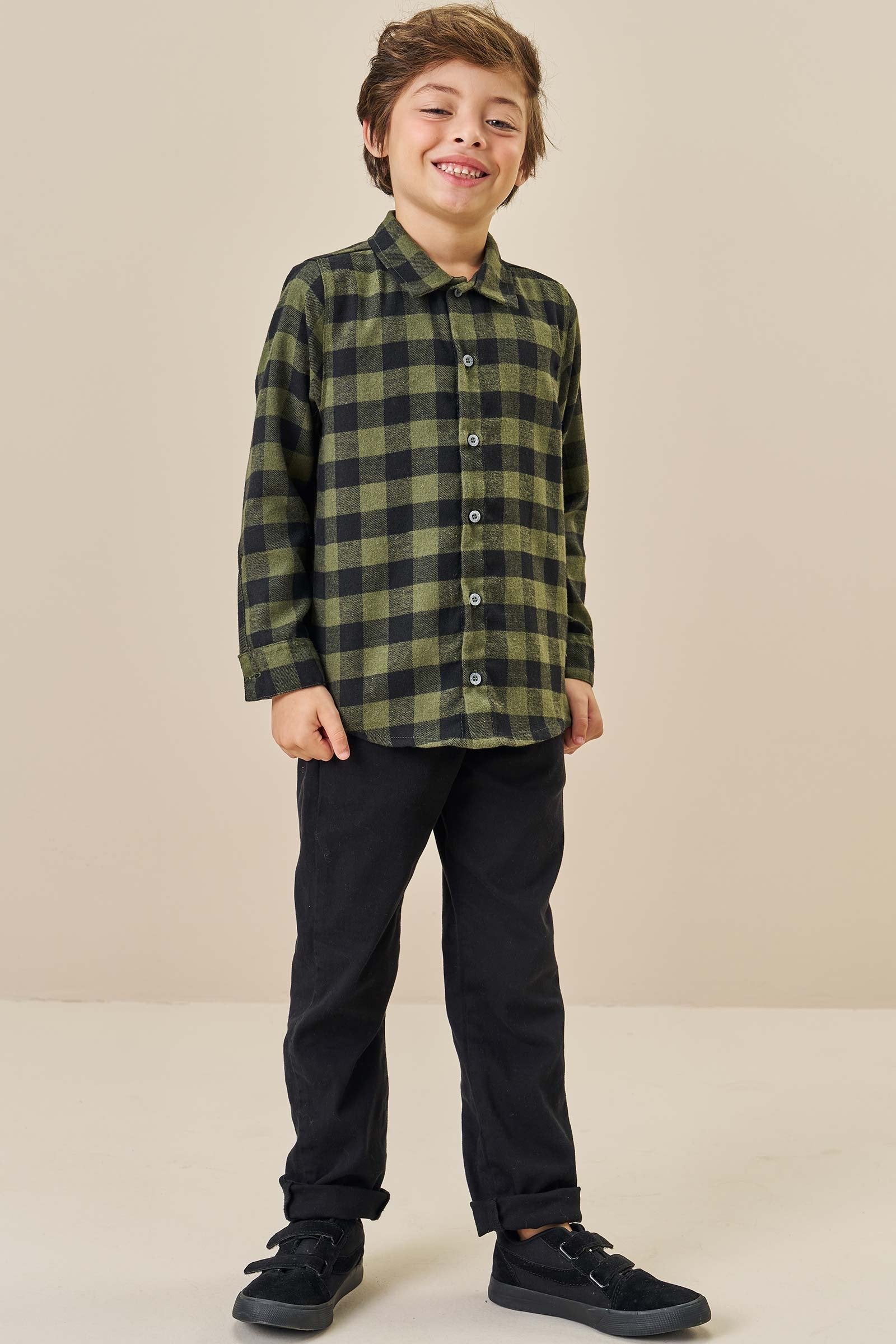 Calça Skinny em Sarja Onix Stretch com Elastano 79769 LucBoo