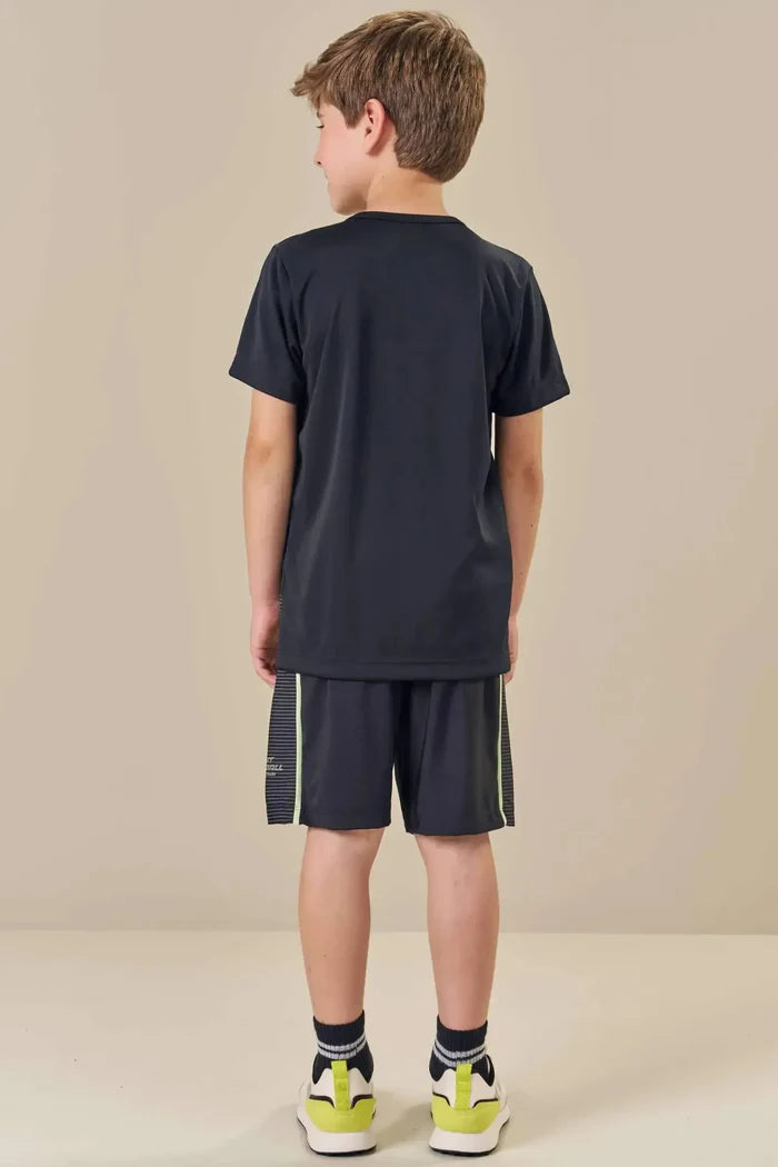 Conjunto de Camiseta em Malha Dry Sport UV50+ e Bermuda em Malha UV50+ 84210 LucBoo