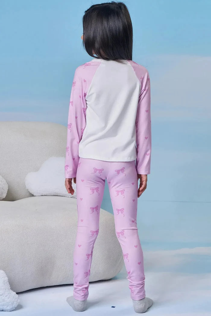 Conjunto de Pijama de Blusa e Calça em Malha Comfy 89272 Kukiê