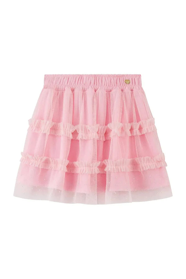 Saia em Tule com Elastano (com Shorts Embutido) 90930 Kukiê Infantil