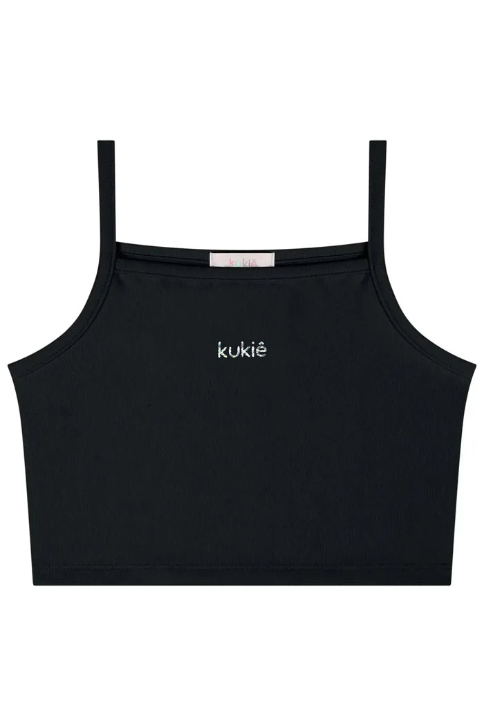 Top Cropped em Poliamida 86751 Kukiê