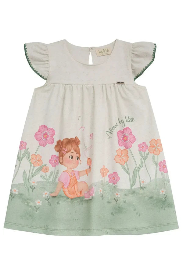 Vestido em Malha Fresh 96068 Kukiê Bebê