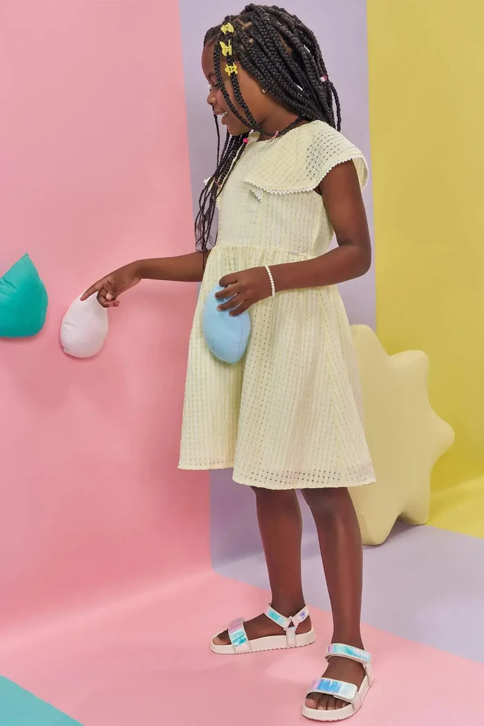 Vestido em Tecido Vichy 84223 Kukiê Infantil Menina