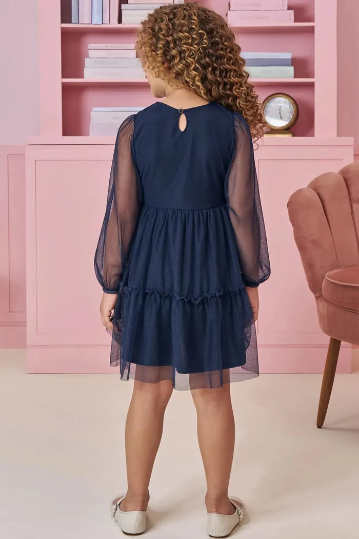 Vestido em Tule com Elastano 92158 Kukiê